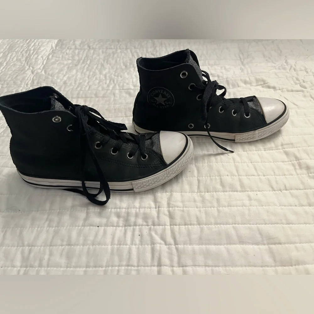 Converse Chuck Taylor All Star Glitter Leather High Top Sneaker
